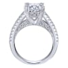 This fabulous cushion cut split shank diamond engagement ring is chock full of round brilliant diamonds with 2/3 carats of shimmering radiance! - Image 2 of 0