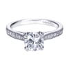 A simple design with an over the top look! this contemporary engagement ring in white gold is sure to impress. - Image 2 of 0
