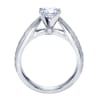 A modern day take on a victorian style engagement ring with round brilliant diamonds. - Image 3 of 0