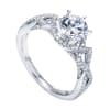 14k white gold criss cross contemporary engagement ring - Image 4 of 0