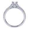 This chic and stylish straight round diamond engagement ring comes complete with a round center diamond that delivers the message. - Image 2 of 0