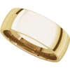 This classic 7mm wedding band in 14k gold comes in your choice of color. - Image 5 of 0