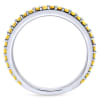 This 14k white gold stackable ring features citrine stones. - Image 2 of 0