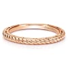 A 14k rose gold stackable ring. - Image 1 of 0