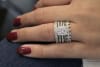 This simple and cool beaded stack ring comes in 14k white gold and teams up well with others! - Image 5 of 0