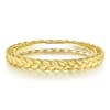 This stylish and simple 14k yellow gold stackable ring is twisted. - Image 1 of 0