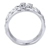 This sterling silver and white sapphire ring with 5 bands to amplify the look. - Image 2 of 0