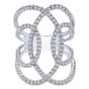 This luxurious diamond ring features 1.12 carats of diamonds set into 18 karat white gold. - Image 1 of 0