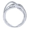 This luxurious diamond ring features 1.12 carats of diamonds set into 18 karat white gold. - Image 2 of 0