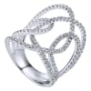 This luxurious diamond ring features 1.12 carats of diamonds set into 18 karat white gold. - Image 3 of 0