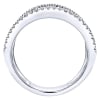 Rows of diamonds shine in this 24k white gold fashion ring with 1.58 carats of diamonds. - Image 2 of 0