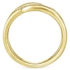 This 14k yellow gold triple band diamond fashion ring features round brilliant diamonds in a beautiful style. - Image 2 of 0