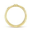 This beaded diamond ring in 14k yellow gold features delicate diamond accents. - Image 3 of 0