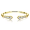 14k yellow gold diamond stackable ring. - Image 1 of 0