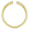 14k yellow gold diamond stackable ring. - Image 2 of 0