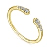 14k yellow gold diamond stackable ring. - Image 3 of 0