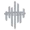 This fantastic diamond ring shimmers with 0.39 carats of round brilliant diamonds. - Image 1 of 0