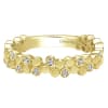 This 14k yellow gold diamond stackable ring features 0.12 carats of diamonds. - Image 1 of 0