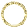 This 14k yellow gold diamond stackable ring features 0.12 carats of diamonds. - Image 2 of 0