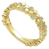 This 14k yellow gold diamond stackable ring features 0.12 carats of diamonds. - Image 3 of 0