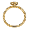 This 14k yellow gold ring features a diamond in the center of a star of david. - Image 2 of 0