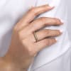 This ornate 14k yellow gold ring features 14k white gold decorative diamonds. - Image 2 of 0
