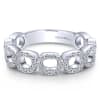 Circular diamond sections are set in diamonds shine over 14k white gold. - Image 1 of 0