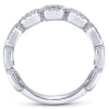 Circular diamond sections are set in diamonds shine over 14k white gold. - Image 3 of 0