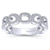 Circular diamond sections are set in diamonds shine over 14k white gold. - Image 5 of 0