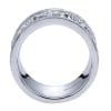 This gorgeous sterling silver wide diamond band features 0.19 carats of round brilliant diamond shine in a wide band. - Image 3 of 0