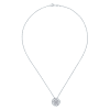 This beautifully styled 14k white gold diamond necklace features 0.18 carats of diamonds set into intricately worked 14k white gold. - Image 2 of 0