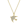 A beautiful dove necklace with your choice of length boasting 0.22 carats of diamond brilliance. - Image 1 of 0