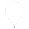 Three quarter carats of round brilliant diamonds dangle from 14k white gold in this necklace. - Image 2 of 0