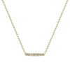 14k yellow gold diamond bar necklace with diamond accents - Image 1 of 0