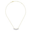 This beautiful 14k white gold diamond necklace features delicate diamond discs. - Image 2 of 0