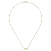 This 14k yellow gold diamond star necklace features delicate diamond accents. - Image 2 of 0