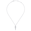14k white gold and diamonds mix together in this diamond fashion necklace. - Image 2 of 0