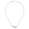This 14k yellow gold diamond necklace features diamond accents. - Image 2 of 0