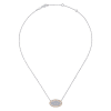 This 14k white and rose gold diamond necklace features 1 carat of diamonds. - Image 2 of 0