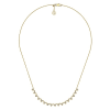 14k yellow gold diamond cluster necklace with nearly three quarter carats of diamond shine. - Image 2 of 0