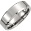 Titanium men's wedding band with beveled edge. - Image 1 of 0
