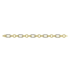 14k yellow and white gold sections create this diamond tennis bracelet. - Image 3 of 0