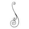 S-Scroll 3/8" Sq Matl 9-5/8"W 28-3/8"H - Image 1 of 0