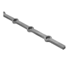 Pierced Bar 5/8" Sq 78-3/4" Lg - Image 1 of 0