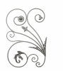 Panel Flower Hammered 1/2" Dia 22-7/8"W X 34-5/8"H - Image 1 of 0