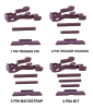 GoTo SPORTS GEAR MAD Purple Cerakote Extended Control Kits  With TANGO DOWN Slide Release For Glock 17, 19, 19X, 22, 23, 26, 27, 31, 34, 35, 44, 45 GEN 5 (Price Varies Per Kit) - Image 1 of 0