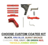 Lower Parts Kit  With Extended Controls For Glock Polymer80   P80 G17 Gen 1 2 3 With Out Trigger, Cerakote, Chrome, TiN Gold - Image 1 of 0