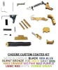 Lower and Upper Parts Kit For GLOCK 17 Gen 1 2 3 Custom Coated with  Extended Controls TiN  Gold, Cerakote - Image 1 of 0