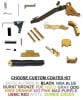 Lower and Upper Parts Kit With Tango Down For GLOCK 19 Gen 1 2 3 with Extended Controls and Tango Down Trigger. Choose Custom Coating, Cerakote, Chrome, TiN Gold - Image 1 of 0