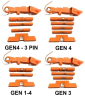HiViZ Orange Extended Control Kits For Glock GEN 1 2 3 4 CHOOSE KIT - Image 1 of 0